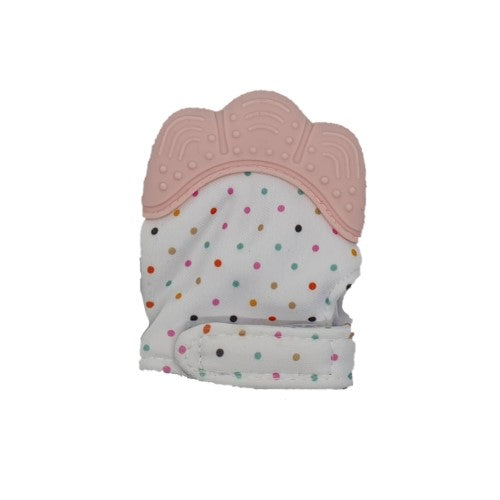 Pink- Baby Teething Mitten_0