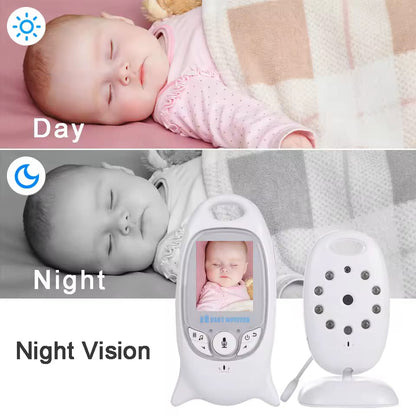 Video Baby Monitor Camera VB601 Wireless Babysitter 2 Way Talk Night Vision IR LED Temperature Babi Nanny Camera 8 Lullabies