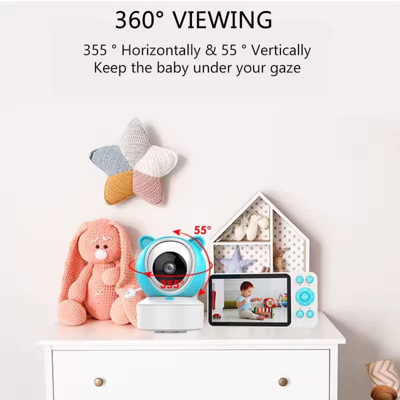 Tuya 5 Inch 1080P Wireles Baby Monitor